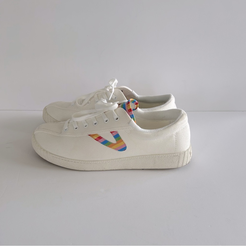 Veja Women's White Sneakers with Multicolor Accents